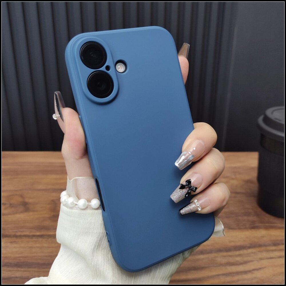 Dusty Blue Matte Silicone Case